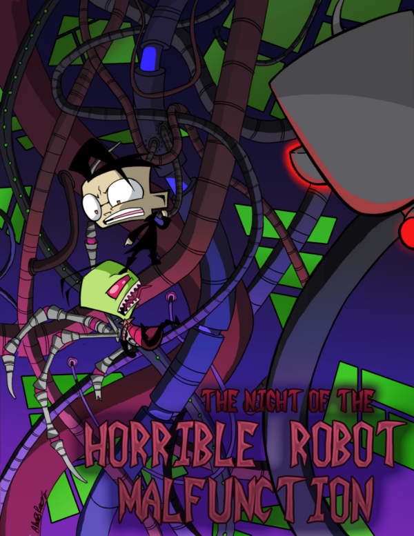 Invader Zim Night of the Horrible Robot Malfunction Poster