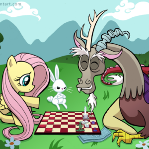 My Little Pony Fluttershy and Discord You Go First